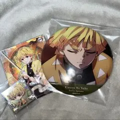 鬼滅の刃 我妻善逸 でか缶バッジ ディフォルメシール マグネットコレクション