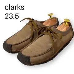 【美品】clarks クラークス　ワラビー　ナタリー　23.5 ブラウン　人気