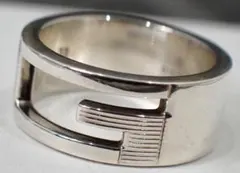 美品 GUCCI グッチ シルバー Gロゴリング 11号 SV925