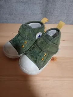 コンバース　緑色　スニーカー 12.5cm　怪獣　オールスター