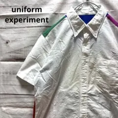 uniform experiment カラーチャートパネルオックスフォードシャツのサムネイル