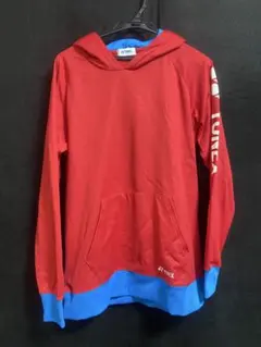 YONEX フード付きウォームアップウェア レッド/ブルー　パーカー　サイズO