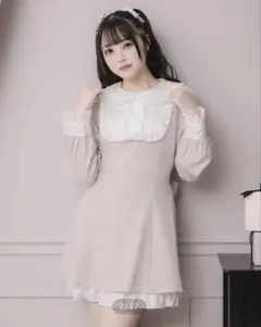 pium スクエアフリルリボンドーリーワンピース - メルカリ
