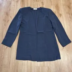 GRADE ノーカラージャケット グレー シースルー生地のサムネイル