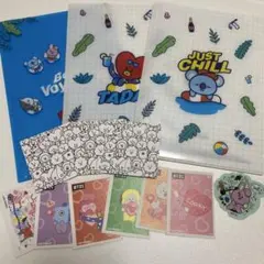 BTS BT21 クリアファイル くじ カード シール セット