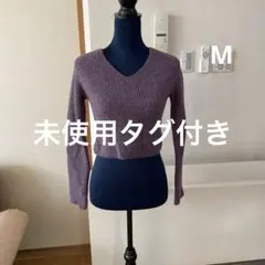 未使用タグ付き　GU ジーユー　レディース　クロップド　Mサイズ