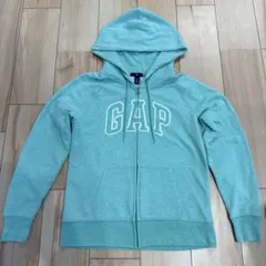 GAPパーカー ターコイズカラー ジップアップ