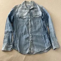 GU 長袖　デニムシャツ　Ｌ　男女兼用OK