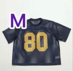 STUSSY メッシュTシャツ M ネイビー 80