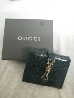 GUCCIグッチ2つ折り財布箱付き