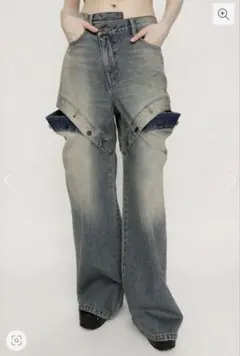 SLY J／W SIDE OPEN STRAIGHT パンツ