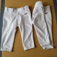 ミズノ 野球ライン入（ブルー4mm）パンツ ユニフォーム　ショートフィット2本S