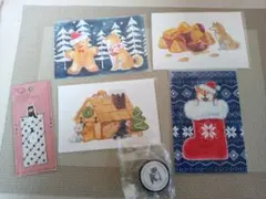 (4807)　クリスマスポストカードセットと文房具