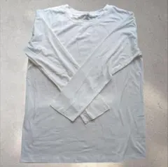 新品 XL ホワイト 長袖Tシャツ ロンT レイヤード シンプル 無地