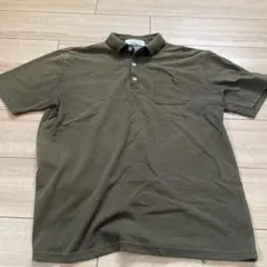 オリーブグリーン ポロシャツ 半袖 左胸ポケット