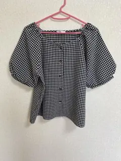 C.O.L.Z.A バルーンスリーブ チェックシャツ
