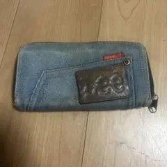 Lee デニムリメイク　長財布 ラウンドファスナー　1点もの　レアのサムネイル