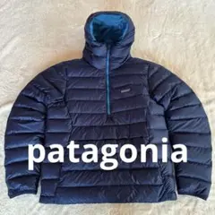 FA19 パタゴニア　ダウンセーターフーディ　プルオーバー　S ネイビーブルー