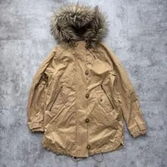【ZARA BASIC】2wayモッズコート ベージュ XSサイズ