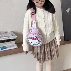 最安値♡キティーちゃん キッズ用 ショルダー ボディーバッグ ポシェット ピンク
