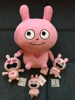 にしむらゆうじ　ラブラビット　 ぬいぐるみマスコット　4個セット