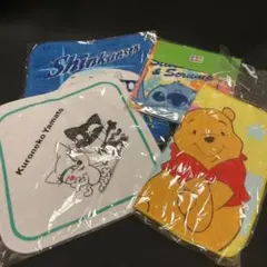 キャラクタータオルハンカチ４枚セット