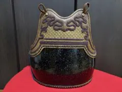 No-835☆手作り（布袋竹）筏竿【元竿に金箔7枚重ね張り元竿全体には 