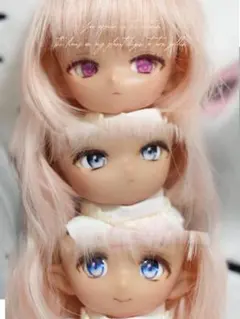 imomodoll 1/6 カスタムヘッド チョコ肌 褐色 3体