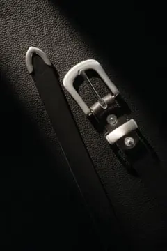 【HANDMADE】栃木レザー ロングナローベルト 3ピース シルバーバックル