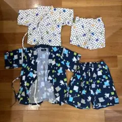 バラ売り可 甚平セット 80cmと100cm ミキハウス　グレードスコープ