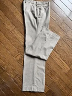 INCOTEX ベージュ チェック柄 スラックス