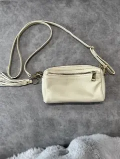 NOLLEY'S レザーミニショルダー　アイボリー