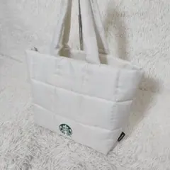 【美品】スターバックス 福袋 2023 限定 キルティングトートバッグ 白のサムネイル