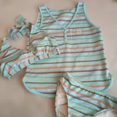 Piko セパレート水着 3点セット ボーダー柄のサムネイル