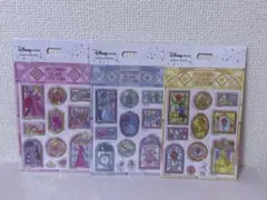Disney ステンドグラスシール 3枚セット