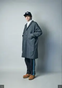 極美品・A.H】NAUTICA × 長谷川昭雄 ピーコート ネイビー Mサイズ