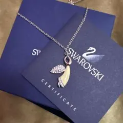 匿名配送 Swarovski 天使エンジェルゴールドペンダントネックレス
