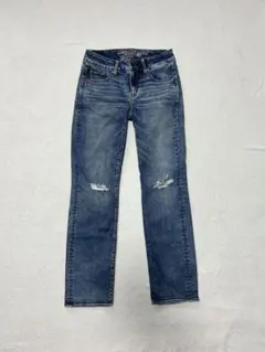 【American Eagle】 ダメージジーンズ デニムパンツのサムネイル