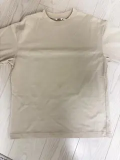UNIQLO ベージュ クルーネック Tシャツ エアリズム M