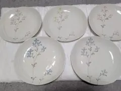 花柄陶磁器皿 5枚セット