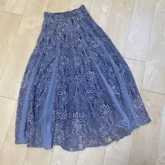 マイストラーダ フラワー レース フレアスカート　S