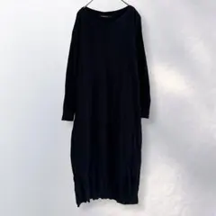 アメリカンホリック スウェットワンピース ロング 綿100% 無地 M《c334