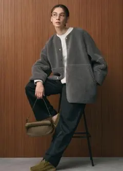 新品　BEAUTY&YOUTH ボア×フェイクムートン リバーシブルジャケット