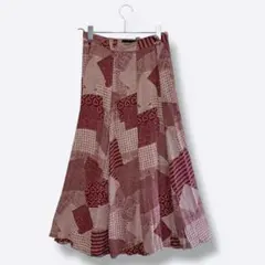 3点¥10,000 ビンテージ 古着卸 レトロ 80's 柄 ロングスカート