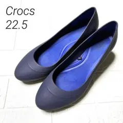 クロックスCrocsリナウェッジソール デュアルコンフォートW6 ブルー22.5のサムネイル