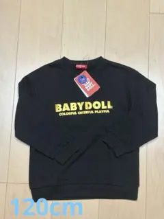 BABYDOLL トレーナー ブラック 120cm