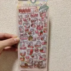 バニー うさぎ ラメ付き ドロップシール