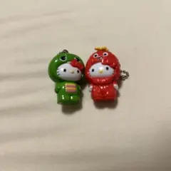 キティちゃん　キーホルダー　ガチャピン　ムック　コラボ