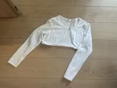 H&M ホワイト 長袖カーディガン US 6-10