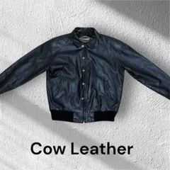 牛革CowLeather レザーMA-1ボンバージャケット 2way ジャケット